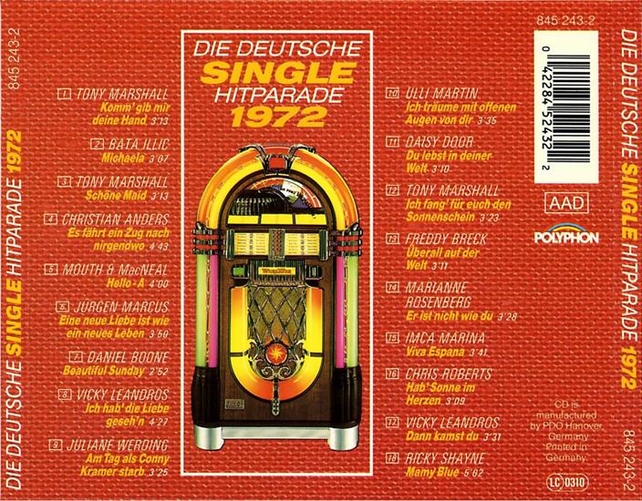 1990 - VA - Die Deutsche Single Hitparade 1972 - Back.bmp
