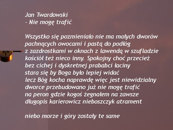 WIERSZYKI - ks. Jan Twardowski  - Nie mogę trafić.jpg