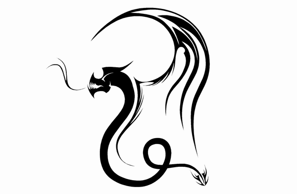 wzory Tattoo - evil_dragon.png
